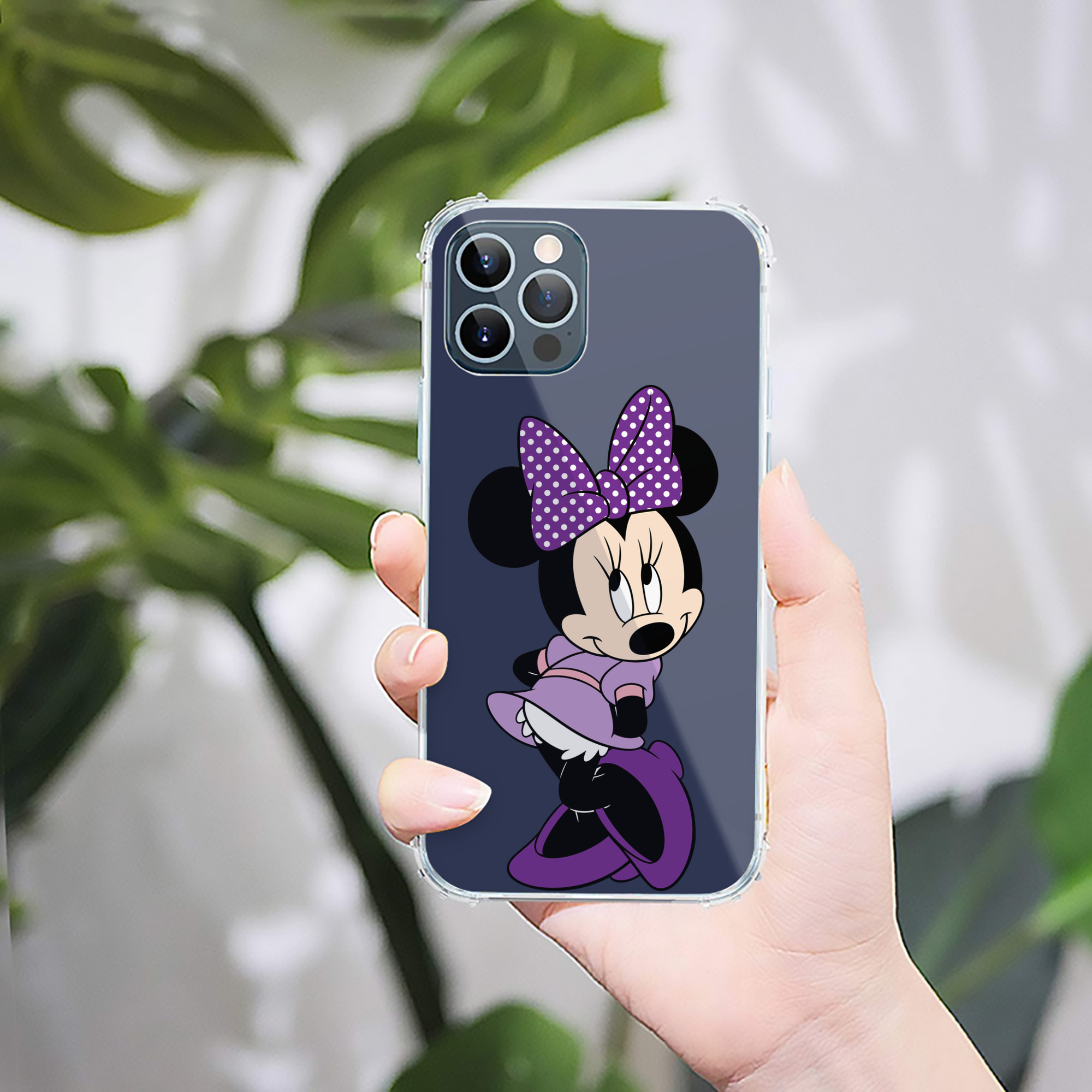 （画像用） ミッキーマウス Mickey Mouse 【iPhone 12シリーズ対応】透明スマホケース（クリアソフトケース）